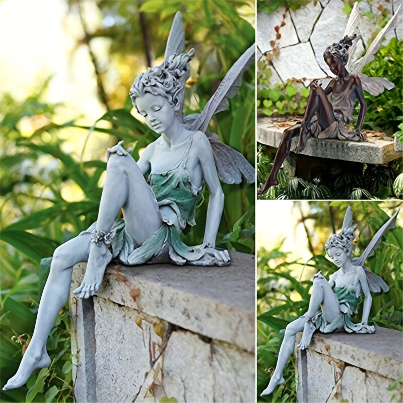 1pc Ornement Jardin Famille Piquets Statue Jardin Décoration - Temu France