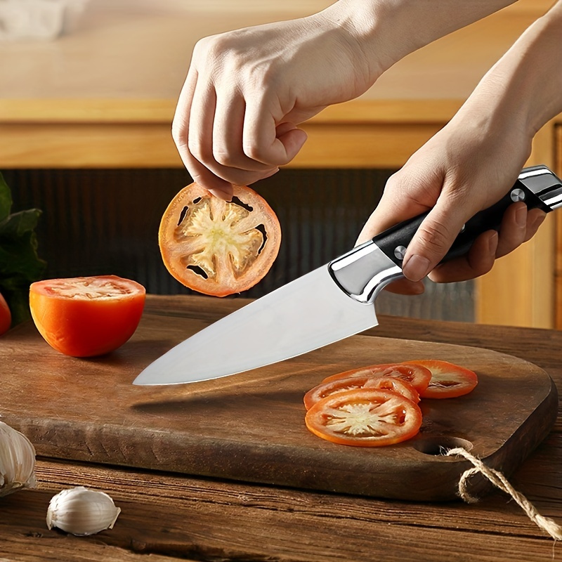 Premium Black Blade Kitchen Knife Set Sharp Chef - Temu