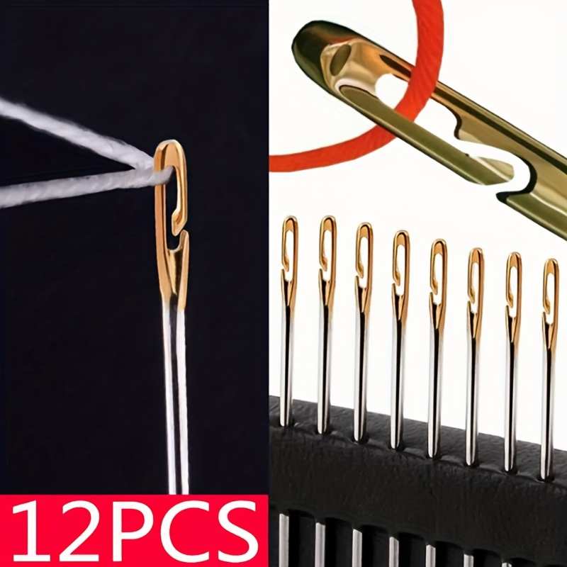 1Pcs 3.5mm 5mm Embroidery Stitching Punch Needles Knitting Embroidery Punch  Threader Needle Pen Side Slit Sewing Accessories DIY - Embroidery tutorials  and kits for beginners