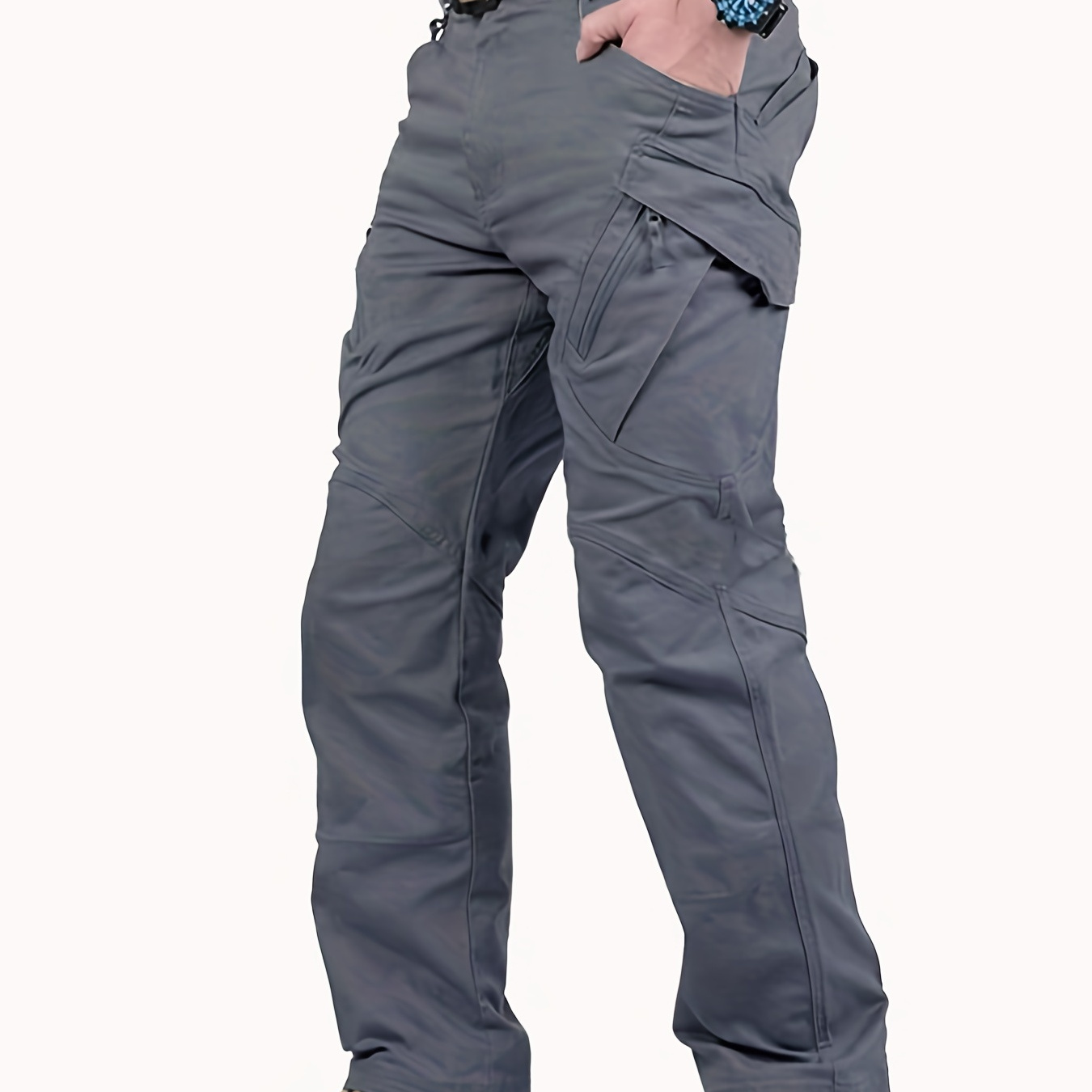 

Men's Outdoor Multi Functional Tactical Pants, Multi Pocket Outdoor Hiking Waterproof Sweatpants, Wear Resistant Cargo Pants