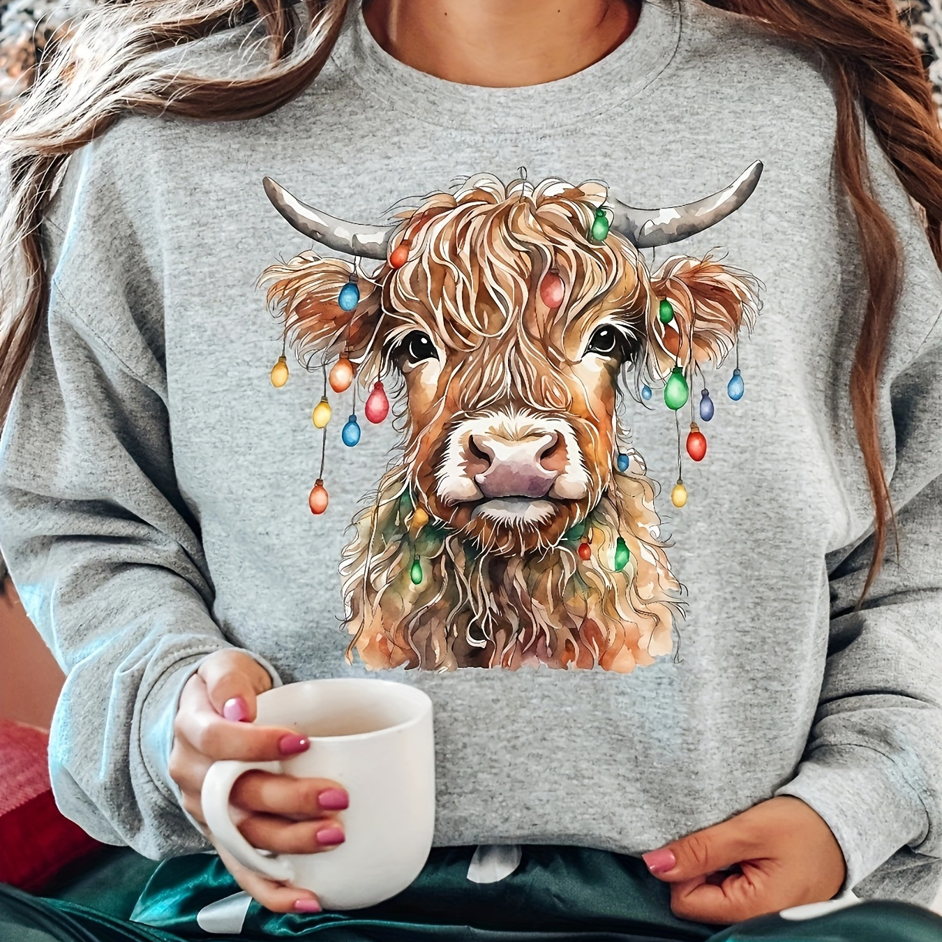 

1pc 's Sweatshirt Christmas