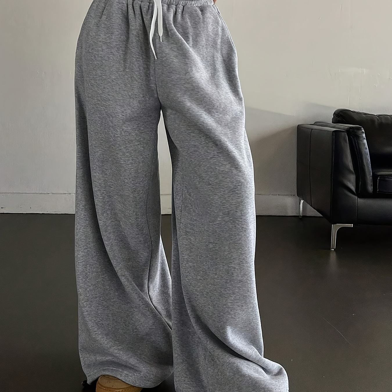 

Pantalon de à jambe et poche à , tricoté, décontracté, taille régulière, toutes , taille adulte