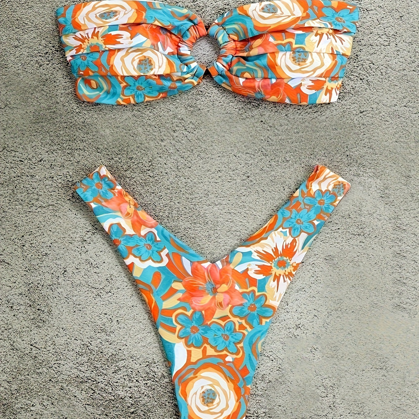 

Ensemble Bikini Mode Femme YIYUNQING - Haute Élasticité, Imprimé Numérique Non Transparent, Maillot De Bain Pièces avec Détail de Découpe Latérale et à l'