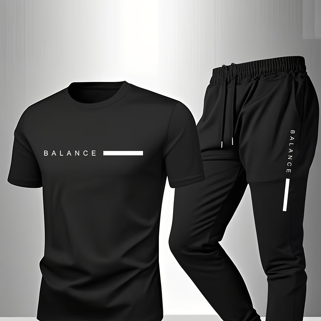 Men's Casual Sportswear Set Fashion Logo Homewear