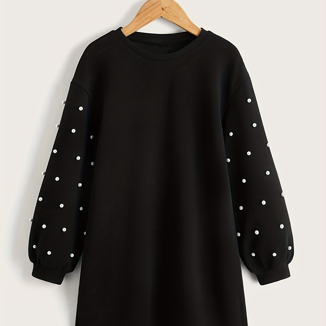 

Trendy Girls Beaded Long Sleeve Dress Casual Dresses Spring Fall Party Gift