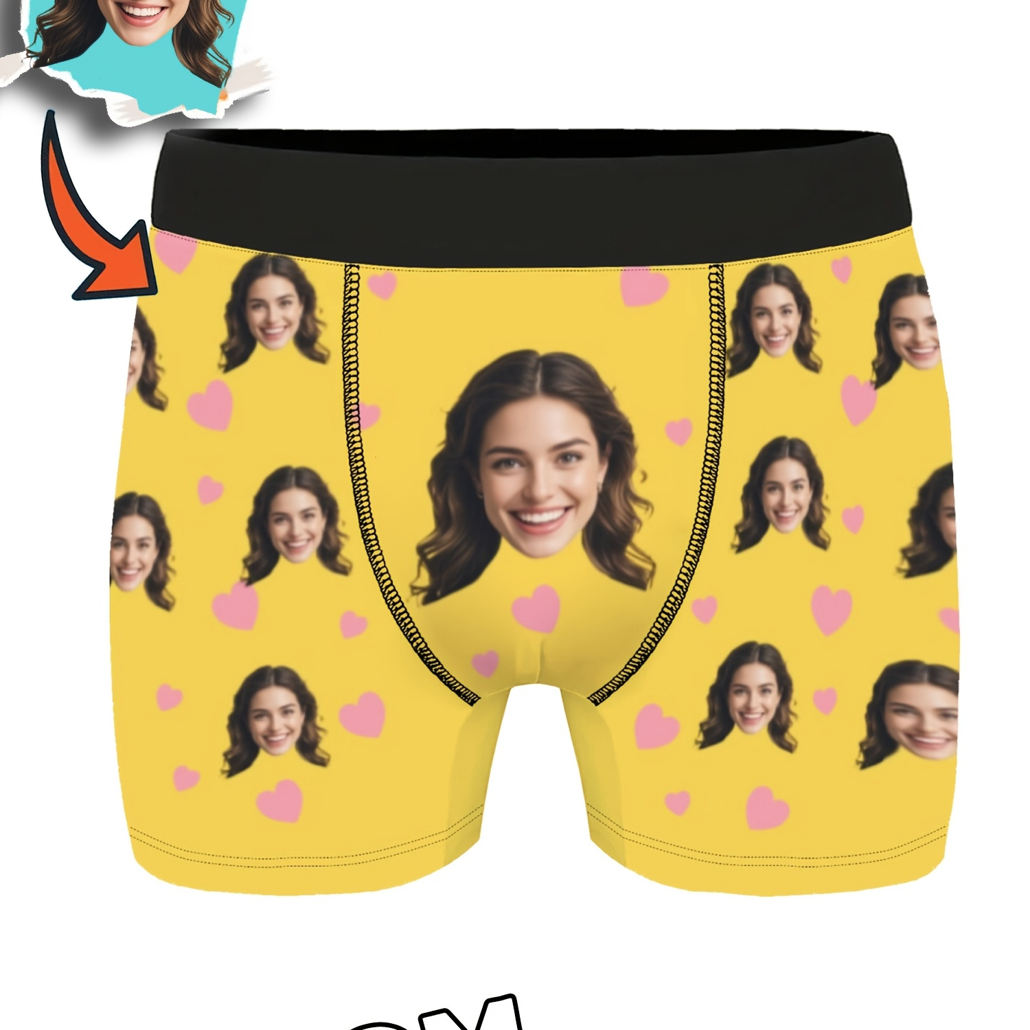 

Boxers Personnalisés avec Photo, Boxers Personnalisés avec Photo, Sous-vêtements Amusants avec , Cadeaux Drôles pour Papa/Mari/Petit Ami