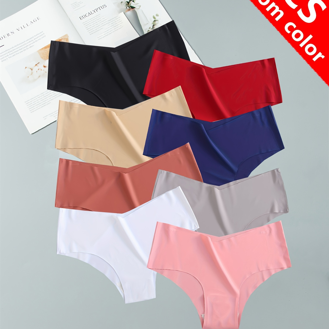 

Slips solides couture 4 pièces, culottes , confortables, respirantes et extensibles, Lingerie et sous-vêtements pour femmes