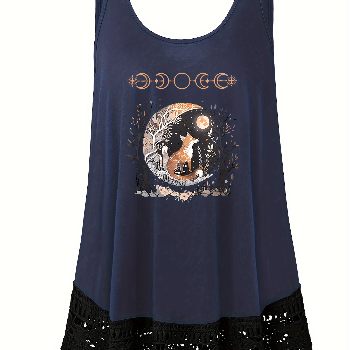 

Pk004 Large Size Lace Trim Vest