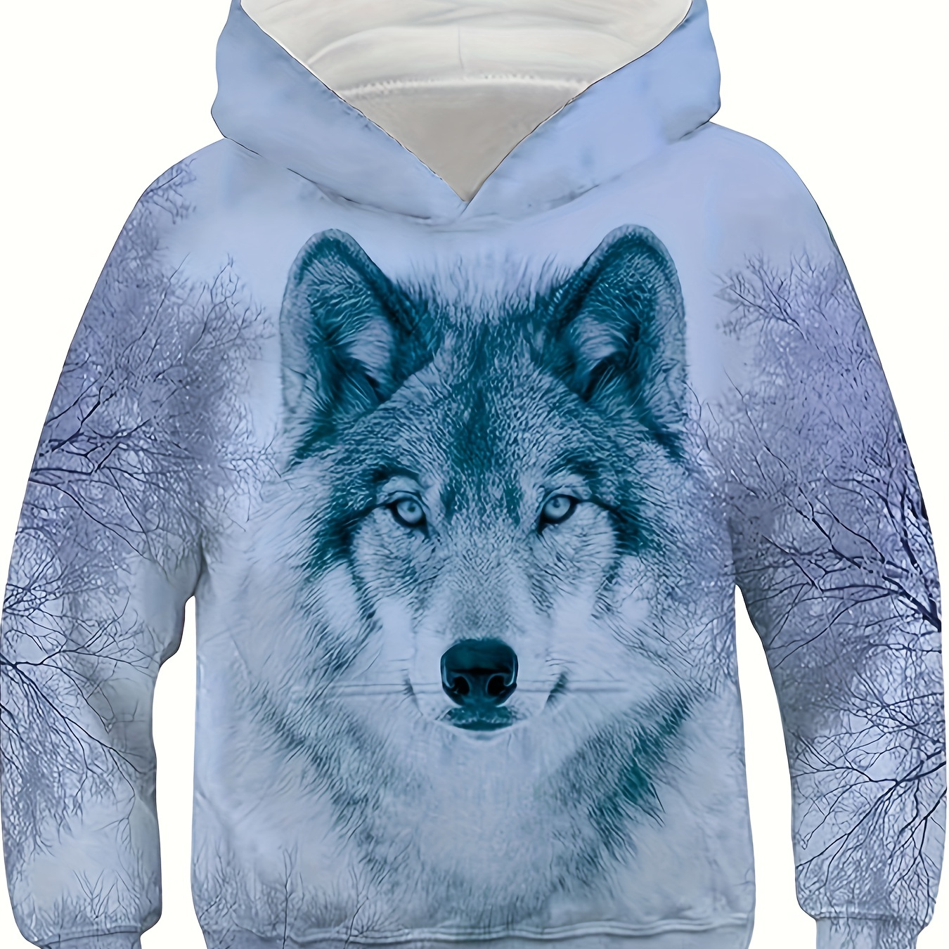 

Cool Wolf In The Snow And Starry Night 3d Print Cute&cozy Hoodie For Kids Boys - Keep Him Warm And Stylish!