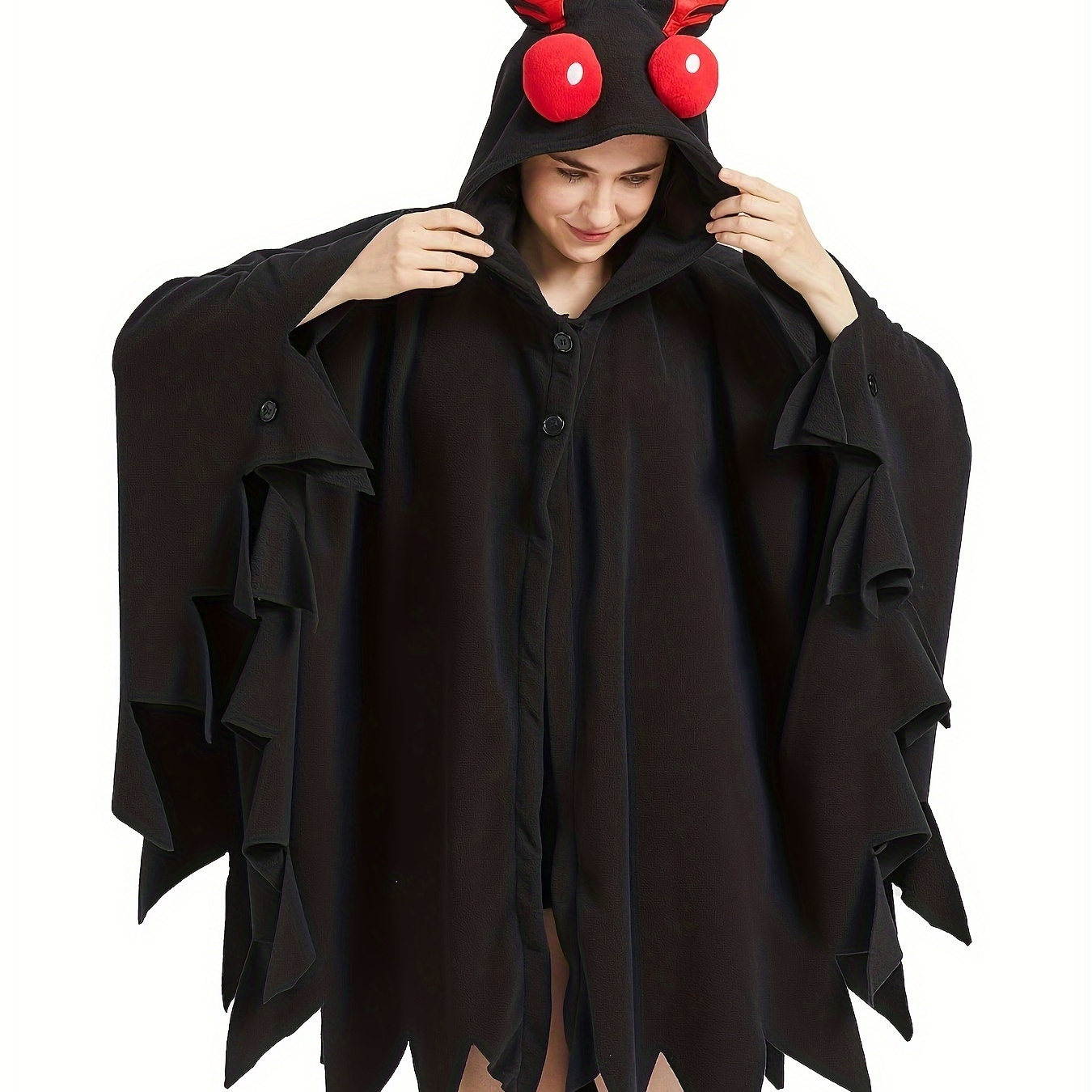 

Unisex Mothman Costume Mothman Cosplay Hooded Christmas Costumes Party Cape