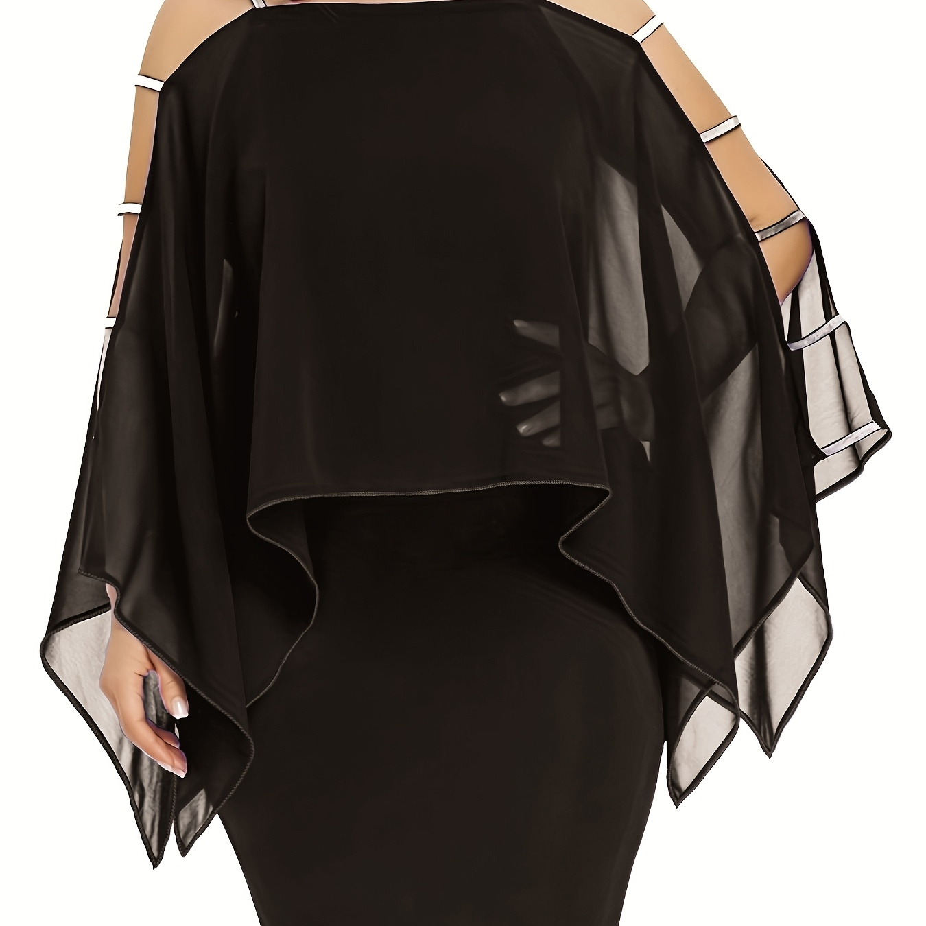 

Plus Size Ladies Solid Shoulder Irregular , , Elegant Banquet Style, Suitable For Many , Best