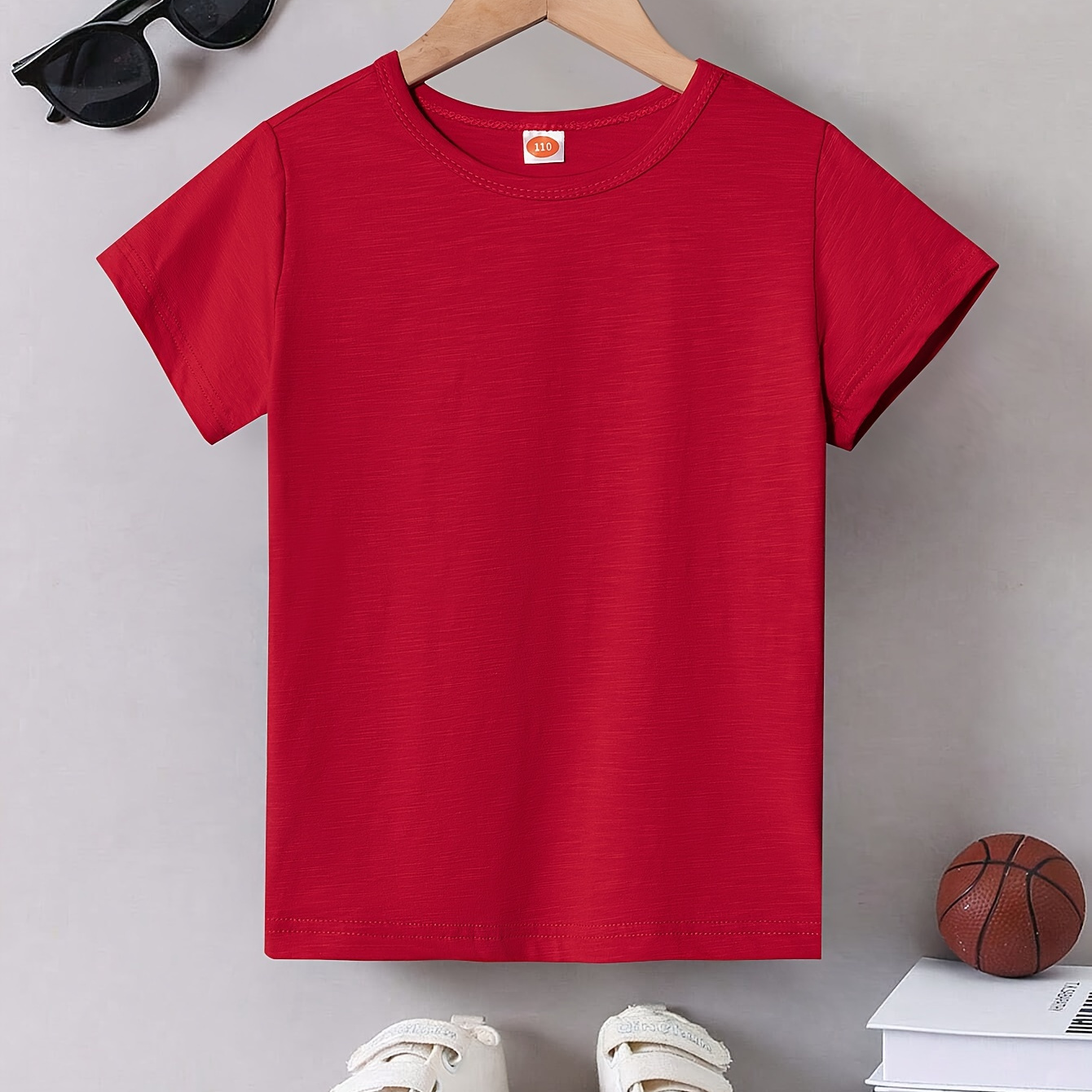 

Summer Solid Color Versatile T-shirts For Boys - Cool, Lightweight And Comfy Summer Clothes!