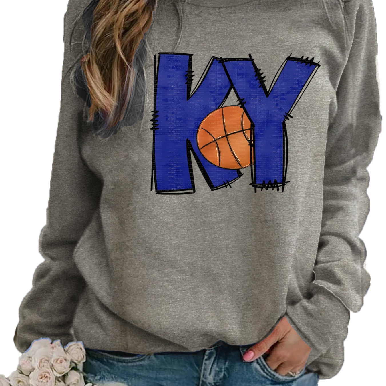 

Letter Print Sweatshirt, Crew Neck Casual Sweatshirt For Fall & Spring, Women's Clothing