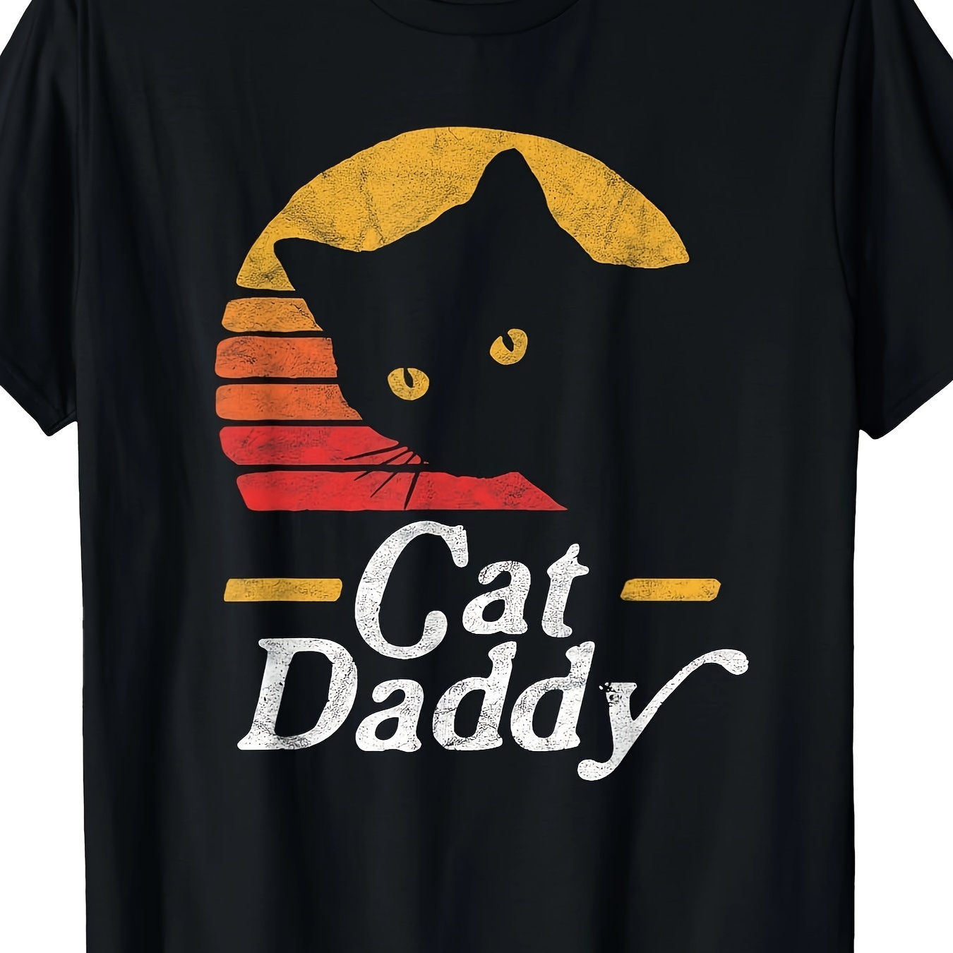 

Cat Daddy Vintage Eighties Style Cat Vintage Distress T-shirt