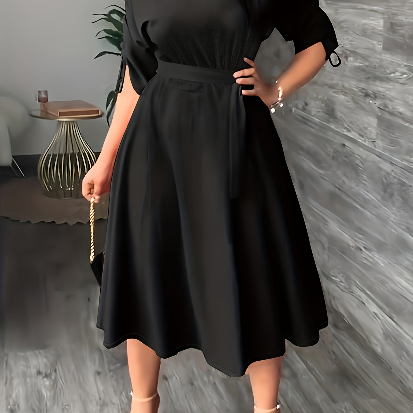 

Elegant Pink Off-shoulder Midi Dress - Chic Solid Color With Drawstring Detail, Polyester, Machine Washable - Spring/summer/fall Events