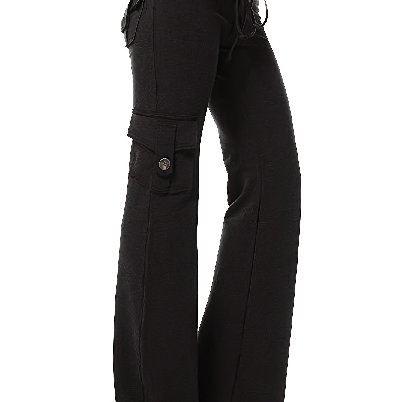 

1pc Women's Yoga Leggings, Stretch Band, Stretch Waist, Tracksuit Pants Side Pocket