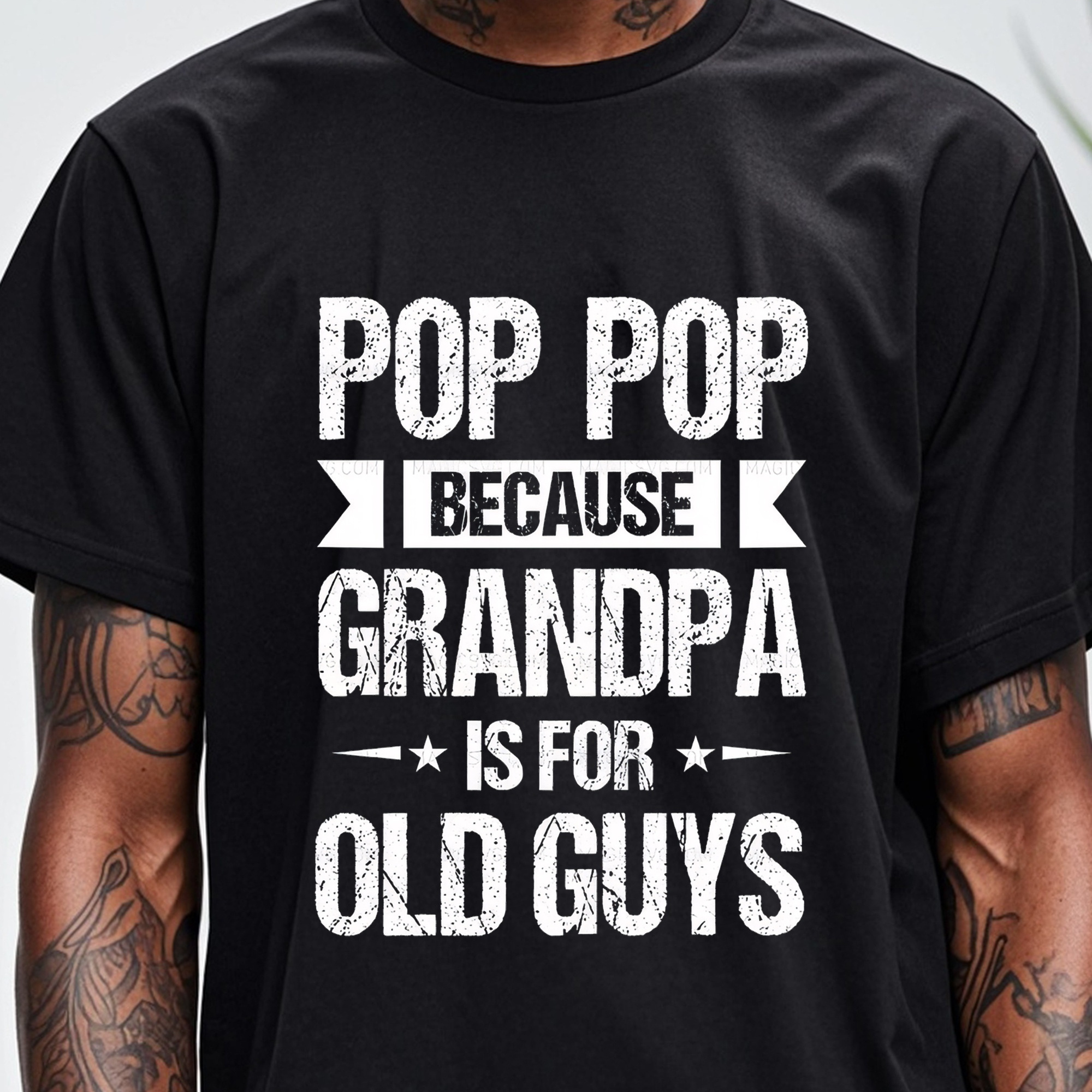 

Grandfather Is For Old Guys Men' Graphic Tee Casual Crew Neck T Shirts Soft 100% Cotton Funny And Funny Ideal For Weekend Casual Hiking Running Breathable