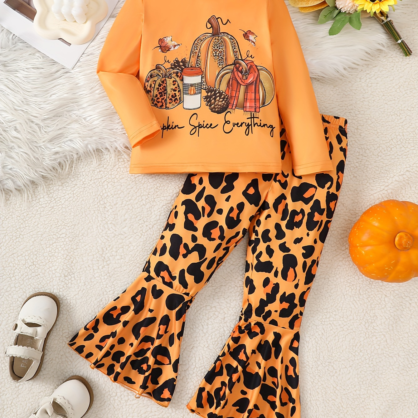 

& 2- 's Long Sleeve Top + -bottom Trousers Set - For / Fall And ,