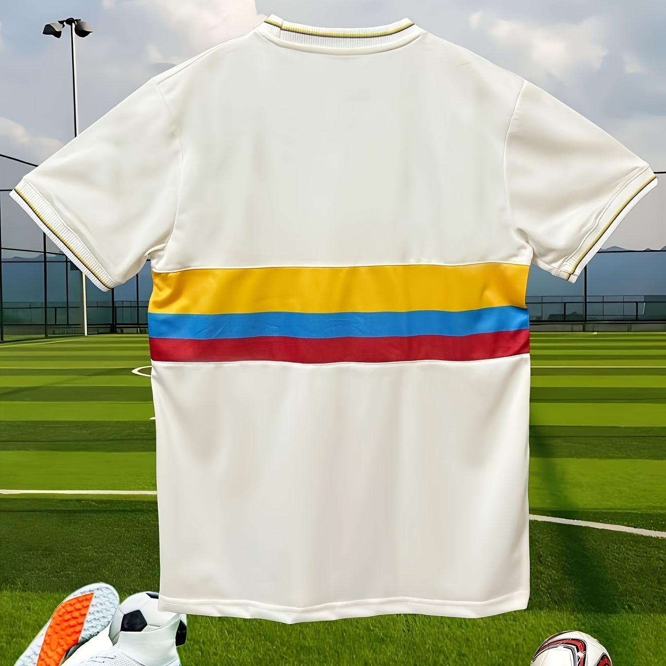 

Men's Soccer Jersey, Short Sleeve Crew Neck Tees For Party Training