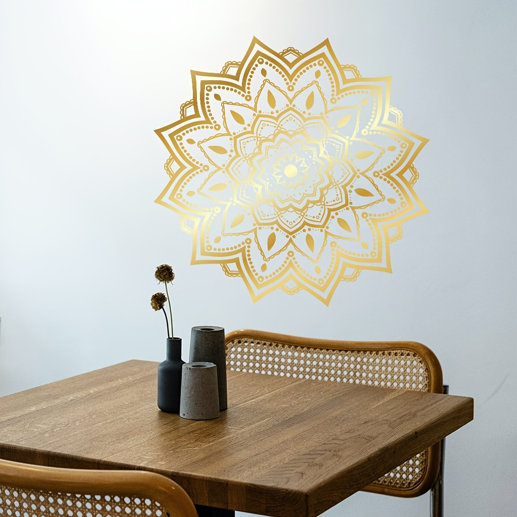 Mandala Wall Decal Boho Mandala Wall Sticker Hippie Mandala - Temu