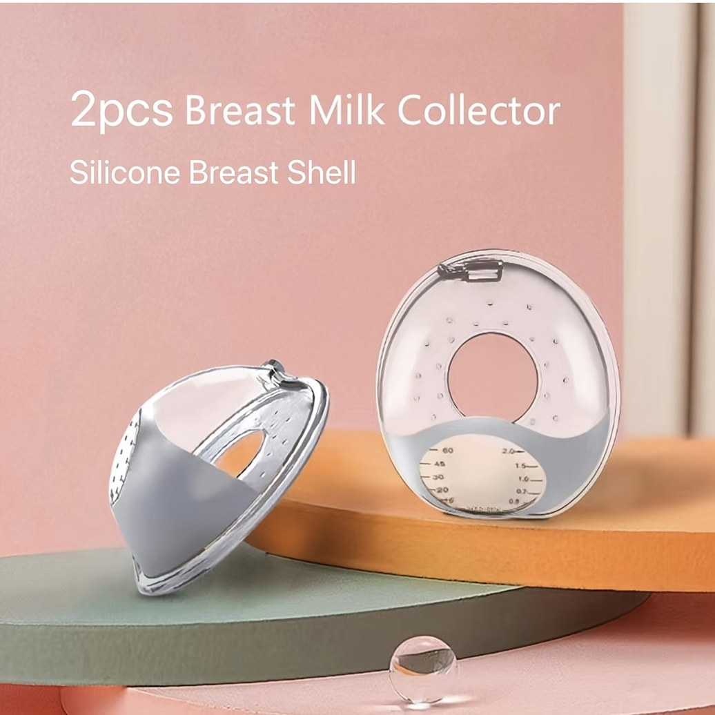 Breast Milk Collector Breast Shells Milk Saver Nursing Cups For Large Milk  Supply, Disposable Breast Pads, Reusable & Wearable - Temu