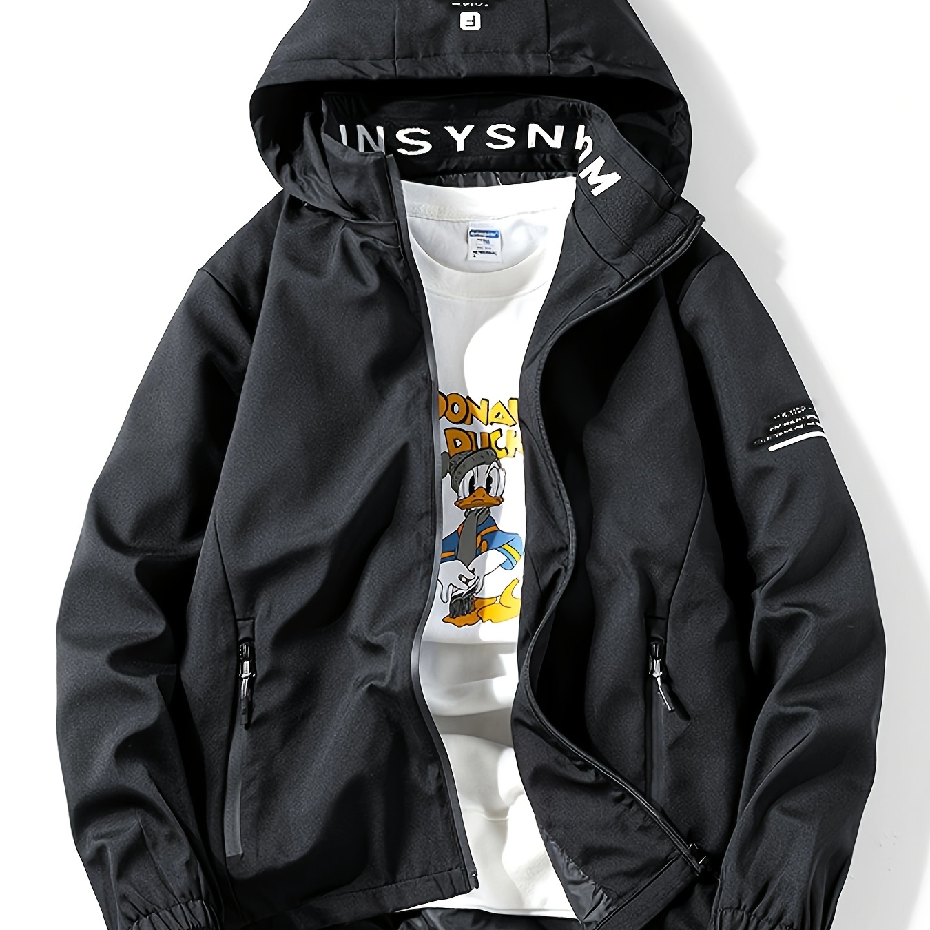 

Men's Trendy Outdoor Jacket With A Removable Hood, .