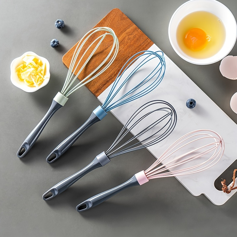 Silicone Whisk Colorful Kitchen Whisk Egg Beater For - Temu