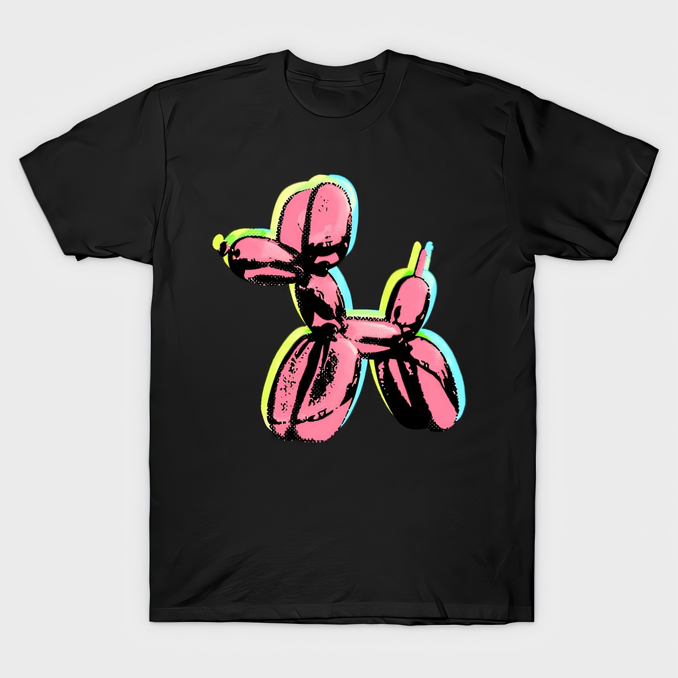 

Balloon Dog Pop Art Funny Men's Short Sleeve Graphic T-shirt