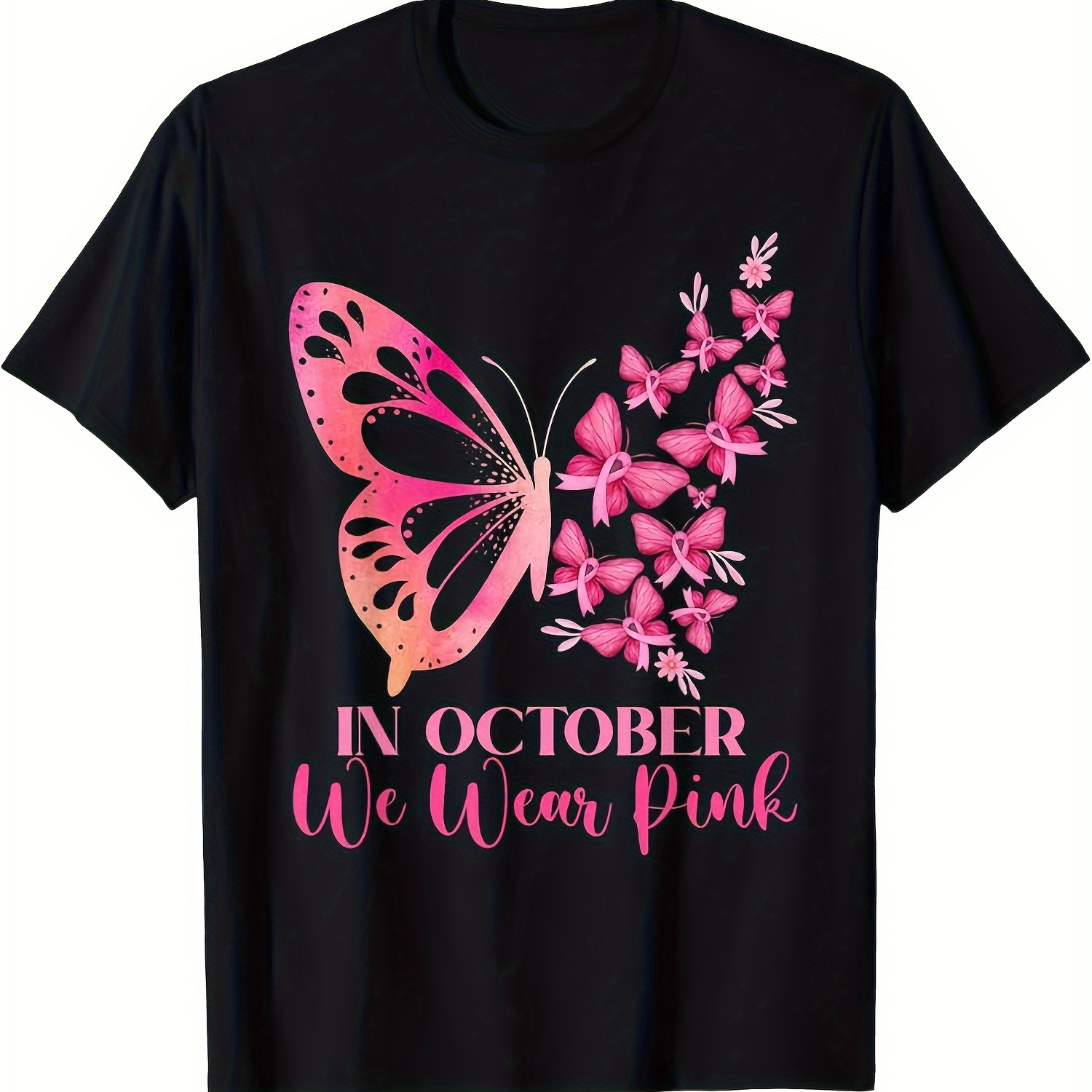 

Breast Cancer Awareness In October T-shirt Breast Cancer Shirt In October For Mom Aunt Sister Pumpkin Breast Cancer T Shirt