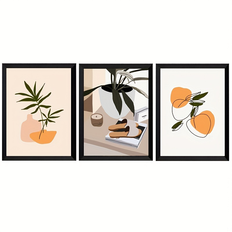 6pcs Set Modern Art Design Inspirational Phrases Posters Wall Art