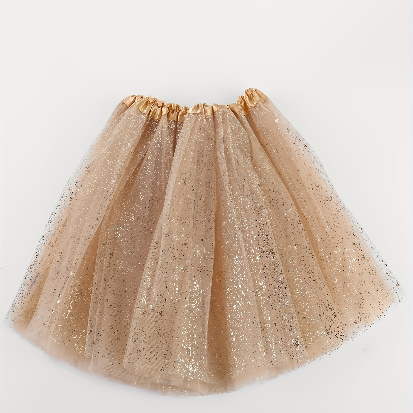 

Sequined Mesh Tutu Skirt, Vintage A-line Waistband Ballet Mini Skirt, Women's Clothing