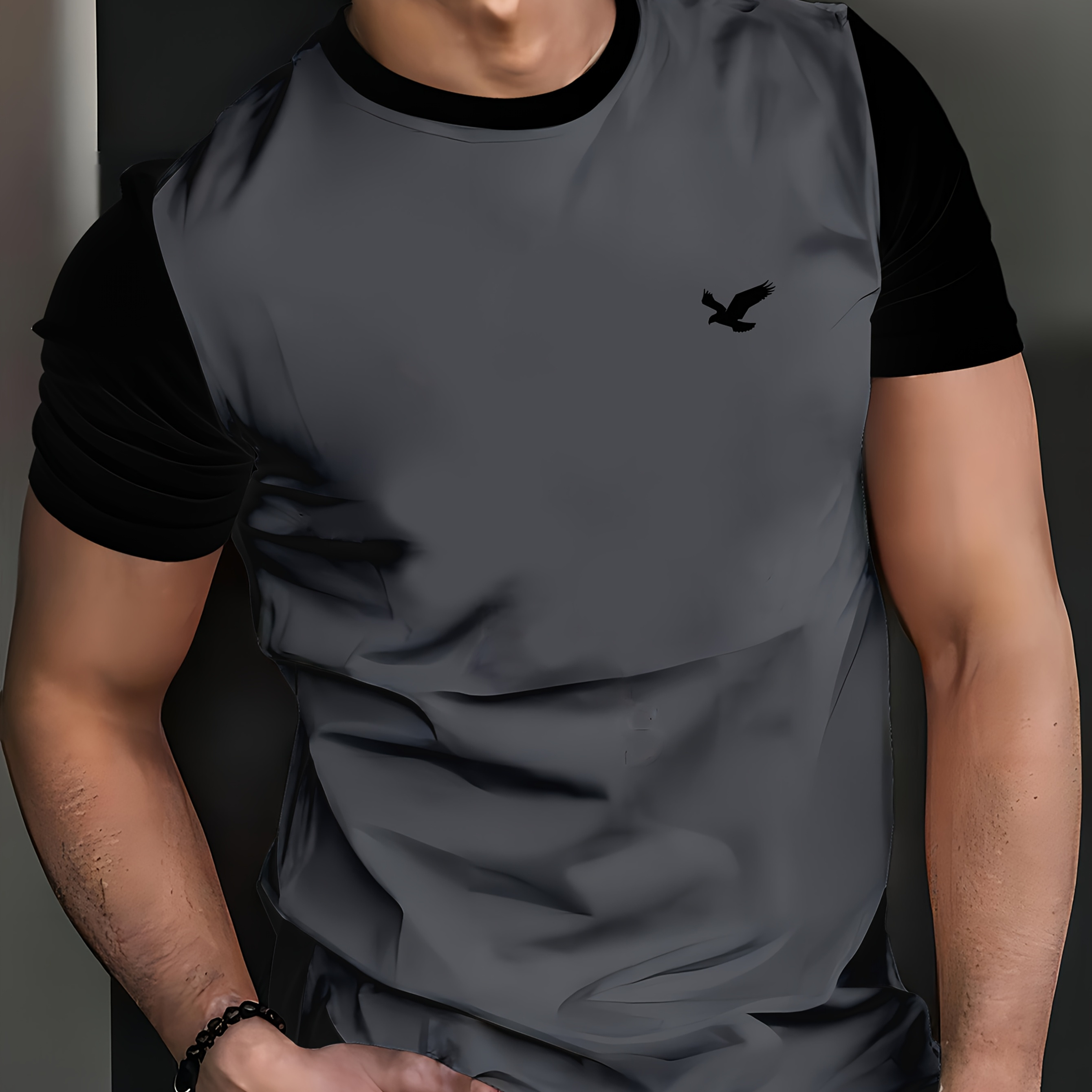 

T-Shirt Décontracté pour Homme à Imprimé Animal - Séchage Rapide, Tissu en Respirant, Manches Courtes, Col Rond, Vêtements de 'Été, , Imprimé Numérique, ,