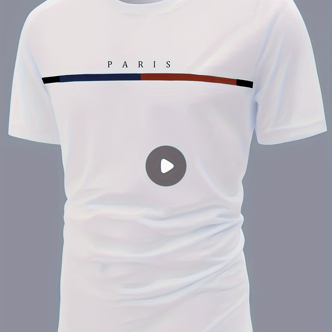 

Men's Paris - Crew Neck, Regular Fit, Durable Stretch, Ideal For Sports & Casual Wear