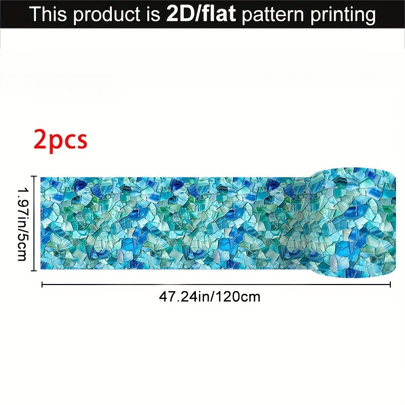 TEMU 2 Rolls 2d Flat Self-adhesive Seam Tape - Style, Self-adhesive Sealing Tape Home Decoration Stickers. Masking Tape, Applicable Areas: Table