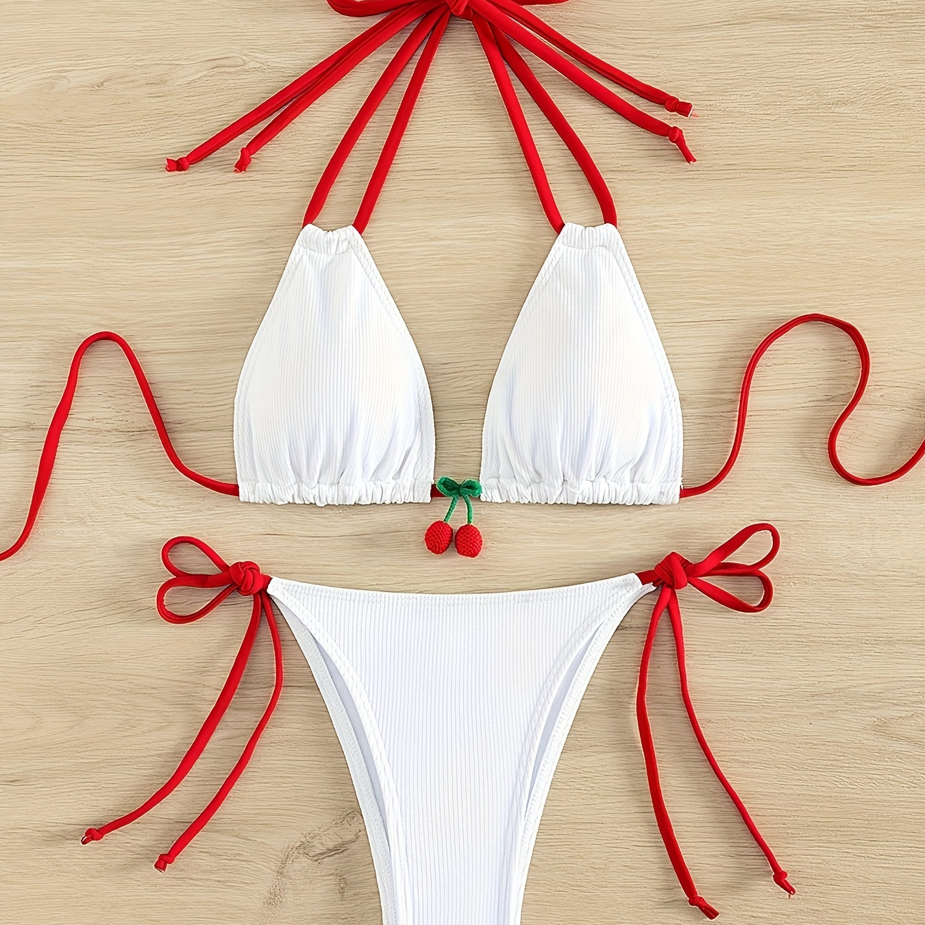 

Lace Up Bikini Swimsuit For Women's 2024 New Sexy Beach Bikini Hot Spring Swimsuit