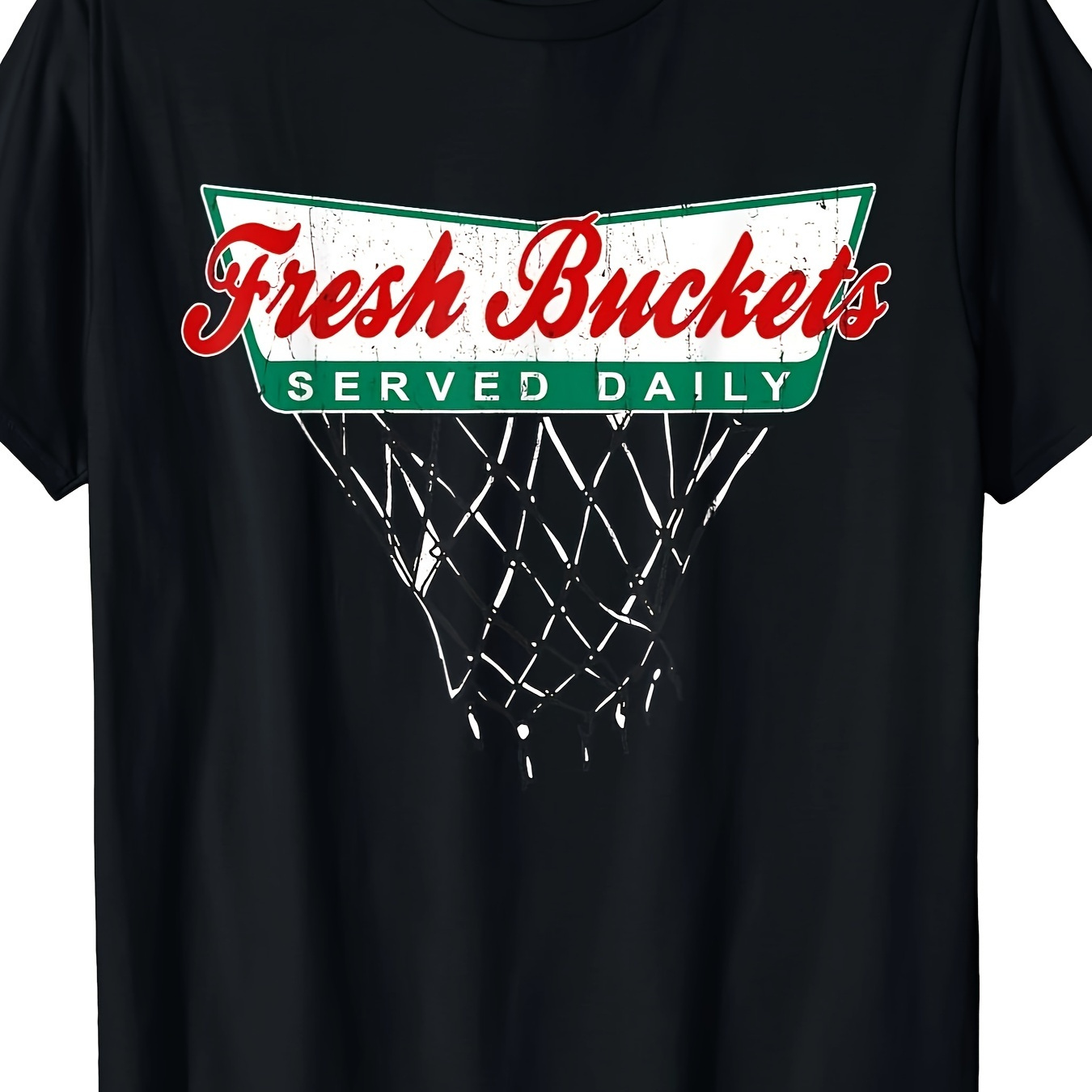 

Basketball Player Fresh Buckets Served Daily Basketball Men T-shirt - 220g Cotton T-shirt, 10, 000 Links