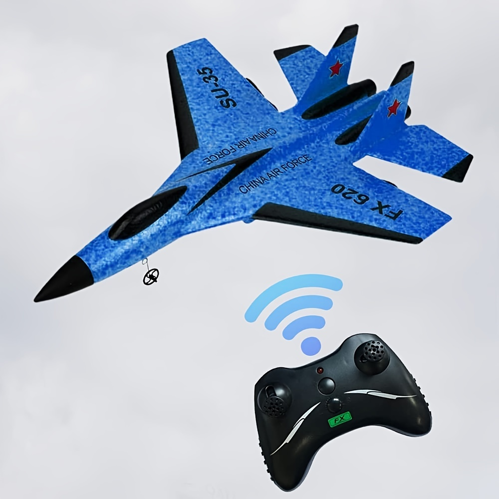 SU-35 RC Jet Fighter Airplane - 2.4G Remote Control Stunt Plane, EPP Foam, For Beginners & Kids