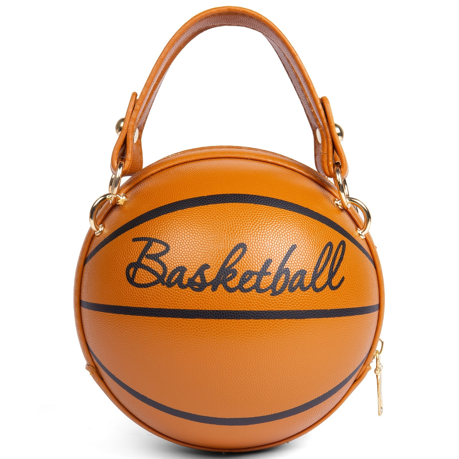 Basketball Purse Crossbody Game Day Round Bag-pouch 