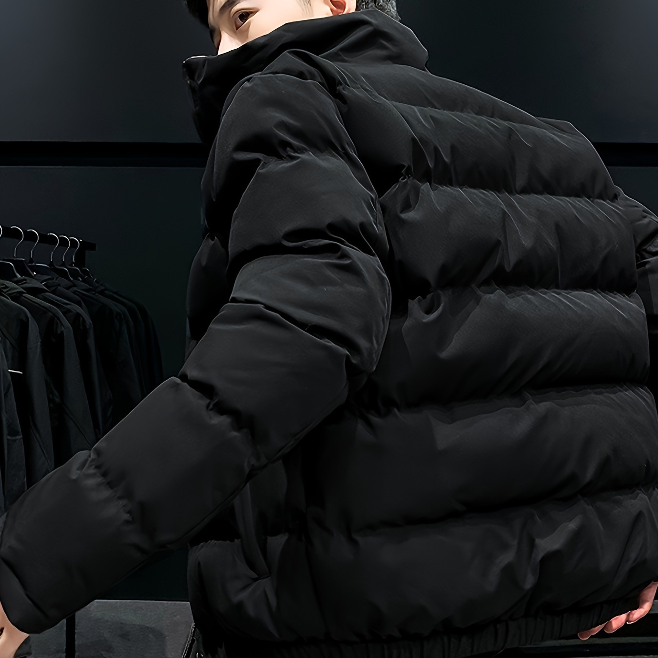 

Men's Padded Winter And Autumn Warm-up Padded Jacket Men's Jacket Stand-neck Jacket Men's Sports Casual Padded Clothes