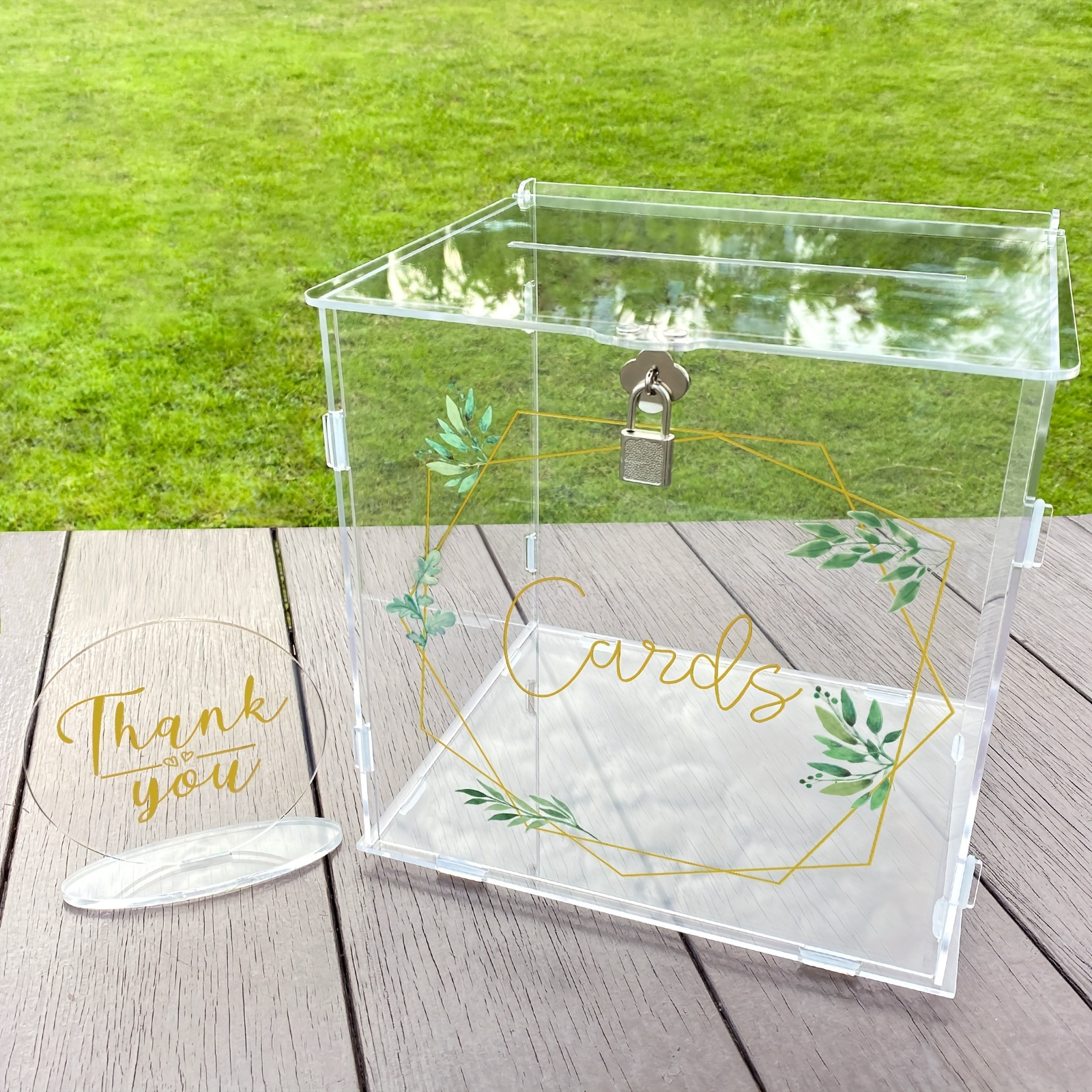 Wedding Card Box For Wedding Reception Clear Card Boxes - Temu Mexico