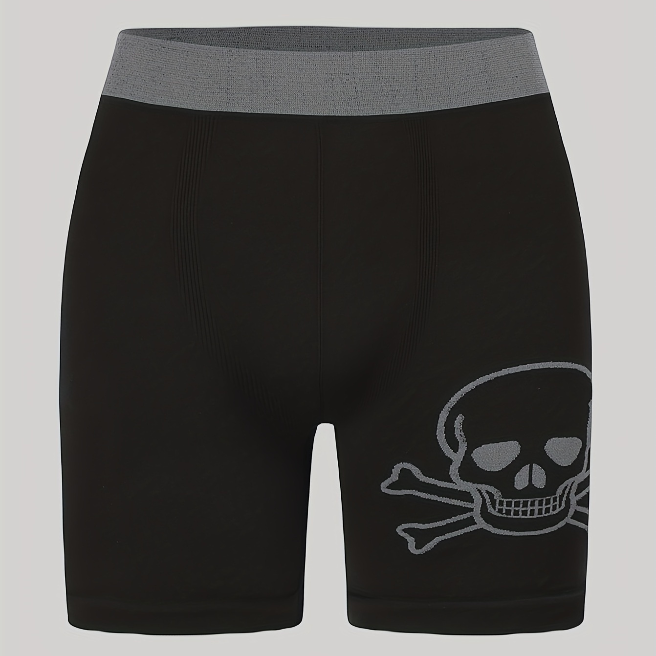 Punk Skull Pattern Briefs Comfy Funny Halloween Stretchy - Temu Canada