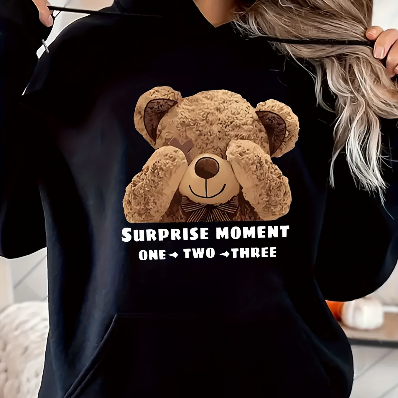 

1pc 's , Knit Pullover, , Letter Graphic, Adult Sweatshirt