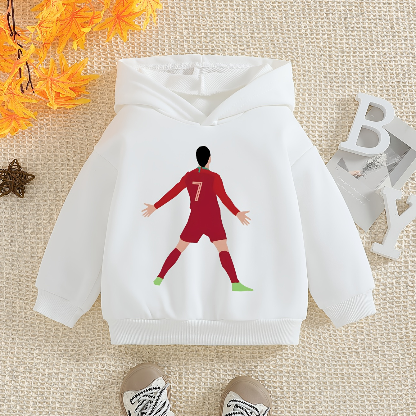 

Kids - 100% Polyester Hooded Sweatshirt Slight - Unisex Fit Outerwear For Fall/ - &