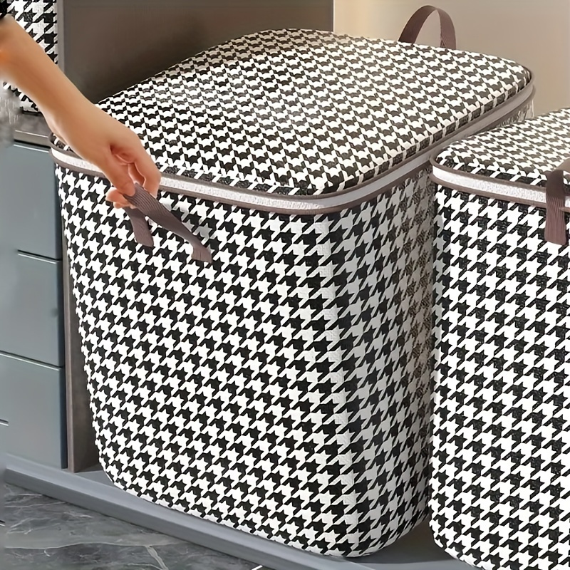 

180-liter Houndstooth Bag Clothes Large Capacity Household Quilt Bag Moving Bag Packing Moisture-proof Bag For Packing Clothes