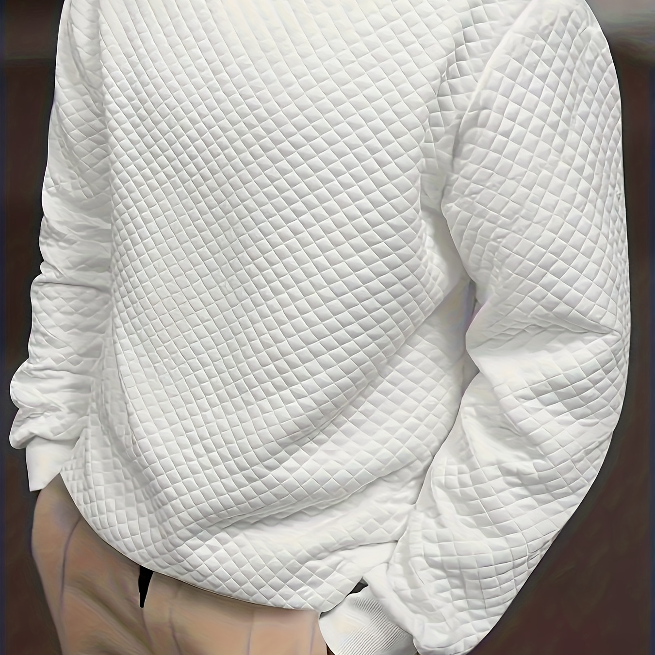 

Men's Casual Crew Neck Pullover Sweatshirt | 100% Polyester | | Knit Fabric | Solid Color | Long Sleeve | Regular Fit | Hiking & Active Jacket | Spring/fall Suitable | Weekend Casual Wear