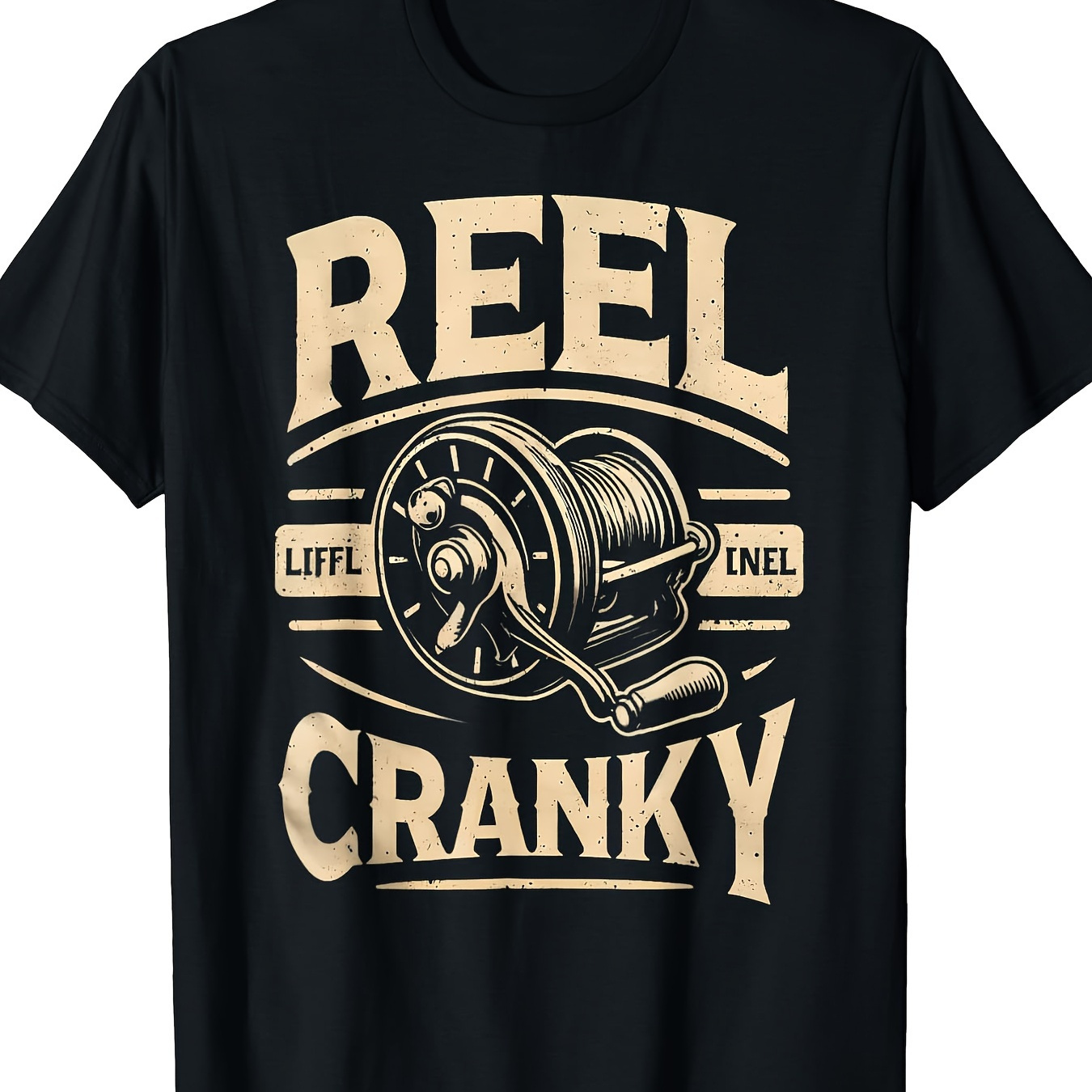 

Funny Fishing Reel Pun Shirt Humor Fishermen T-shirt, Men's T-shirt, 220g