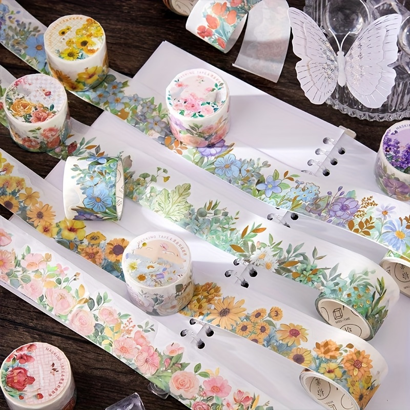 Spring Bud Washi Tape Flower Washi Tape Floral Washi Tape Masking