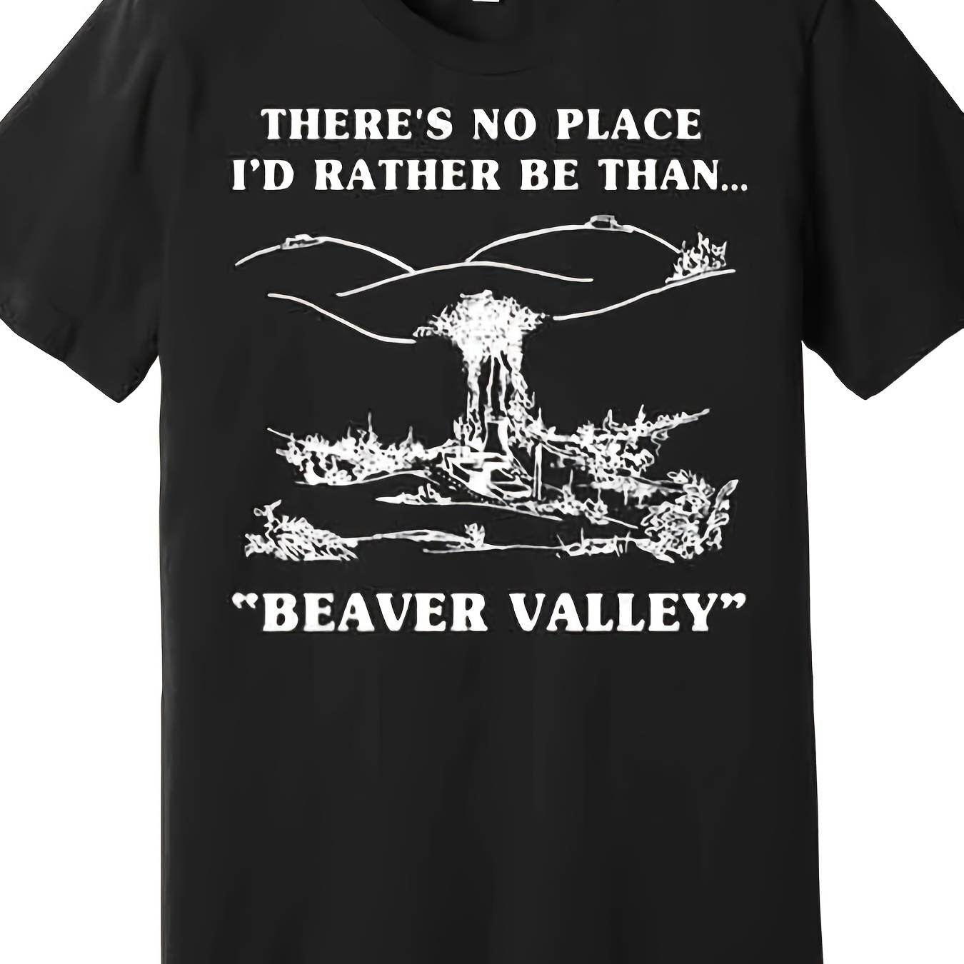 

There's No Place I'd Rather Be Than T-shirts Men's 100% Cotton Short Sleeve Print Crew Neck Graphic Print T-shirt