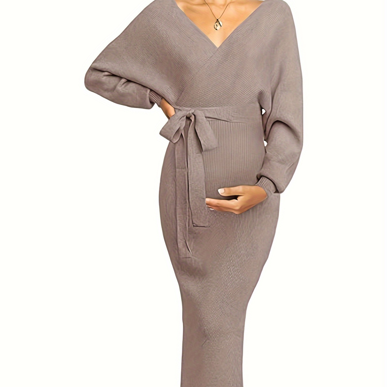 knitted sweater dress long Baltic Born Womens Ellis Cable Knit Sweater Dress | Ivory