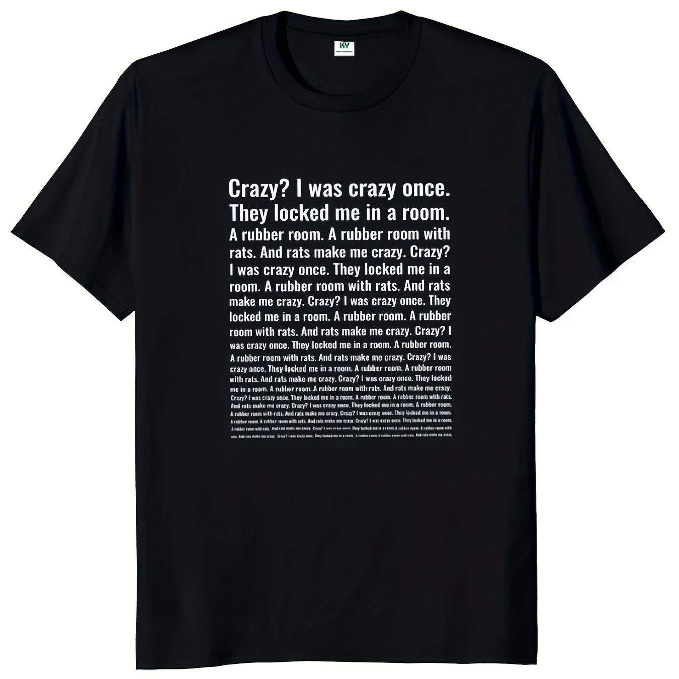 

Was Crazy T Shirt Funny Meme Trend Y2k Streetwears 100% Cotton Unisex O-neck T-shirts For Men Women Eu Size